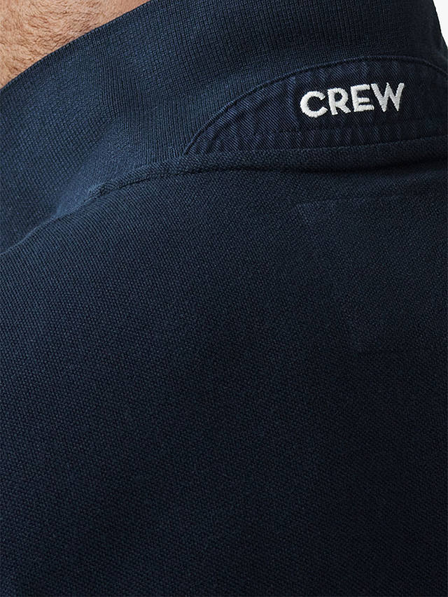 Crew Clothing Sustainable Ocean Organic Cotton Polo Shirt, Navy