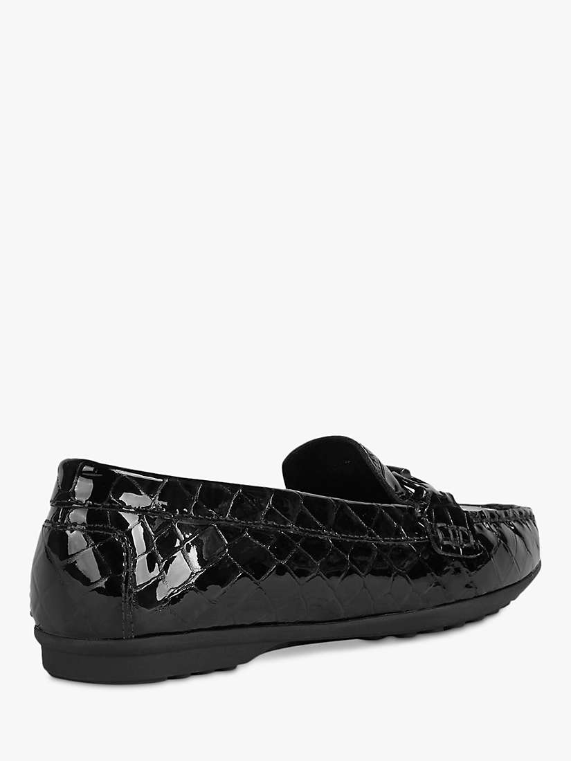 Buy Geox Women's Elidia Leather Croc Effect Moccasins Online at johnlewis.com