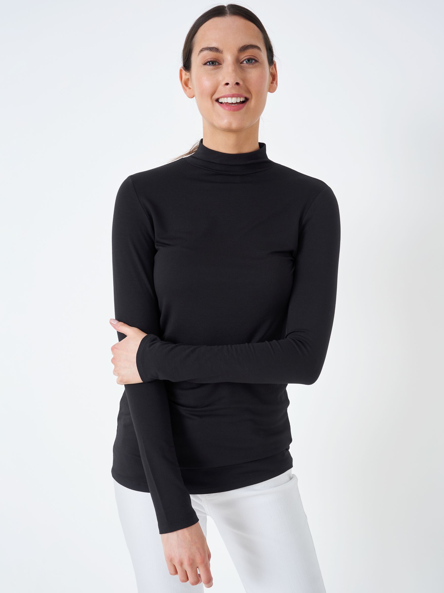 Trisica - Long-Sleeve Plain Cutout Bodysuit Top