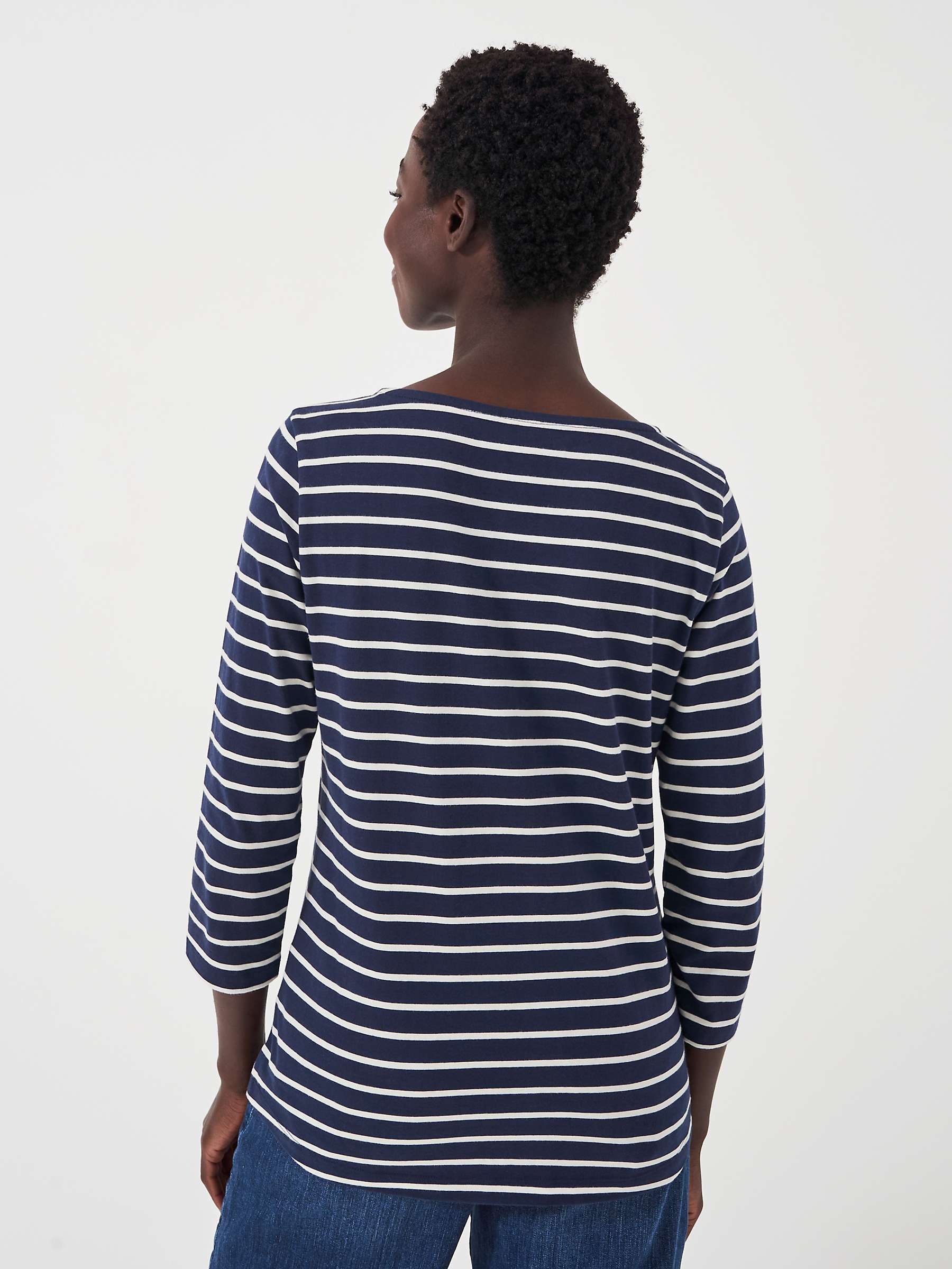 Buy Crew Clothing Essential Breton Stripe Top Online at johnlewis.com