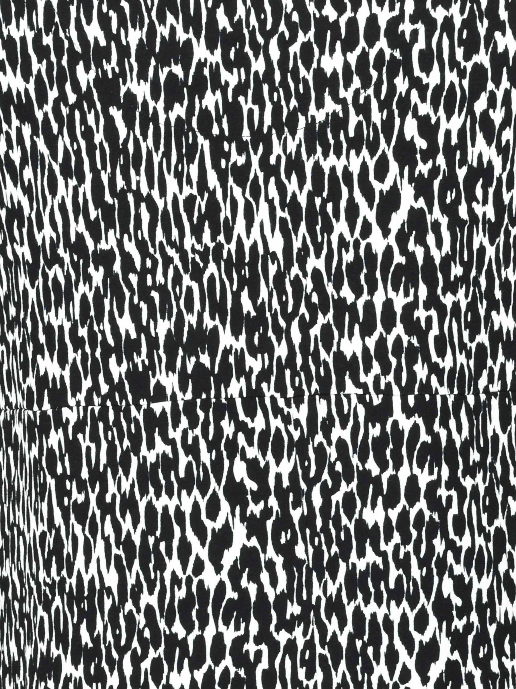 LIVE by Live Unlimited Curve Animal Print Jersey Midi Dress, Black/White