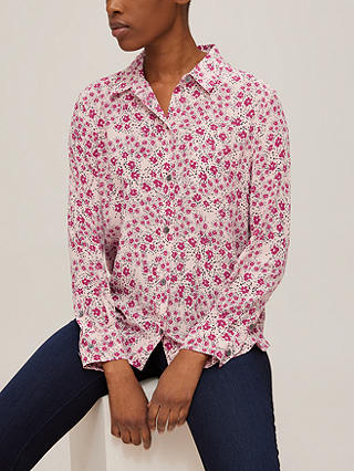 Equipment Leema Floral Print Silk Shirt, Rose Smoke Multi