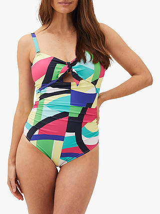 Phase Eight Sedinia Abstract Colour Block Swimsuit, Multi