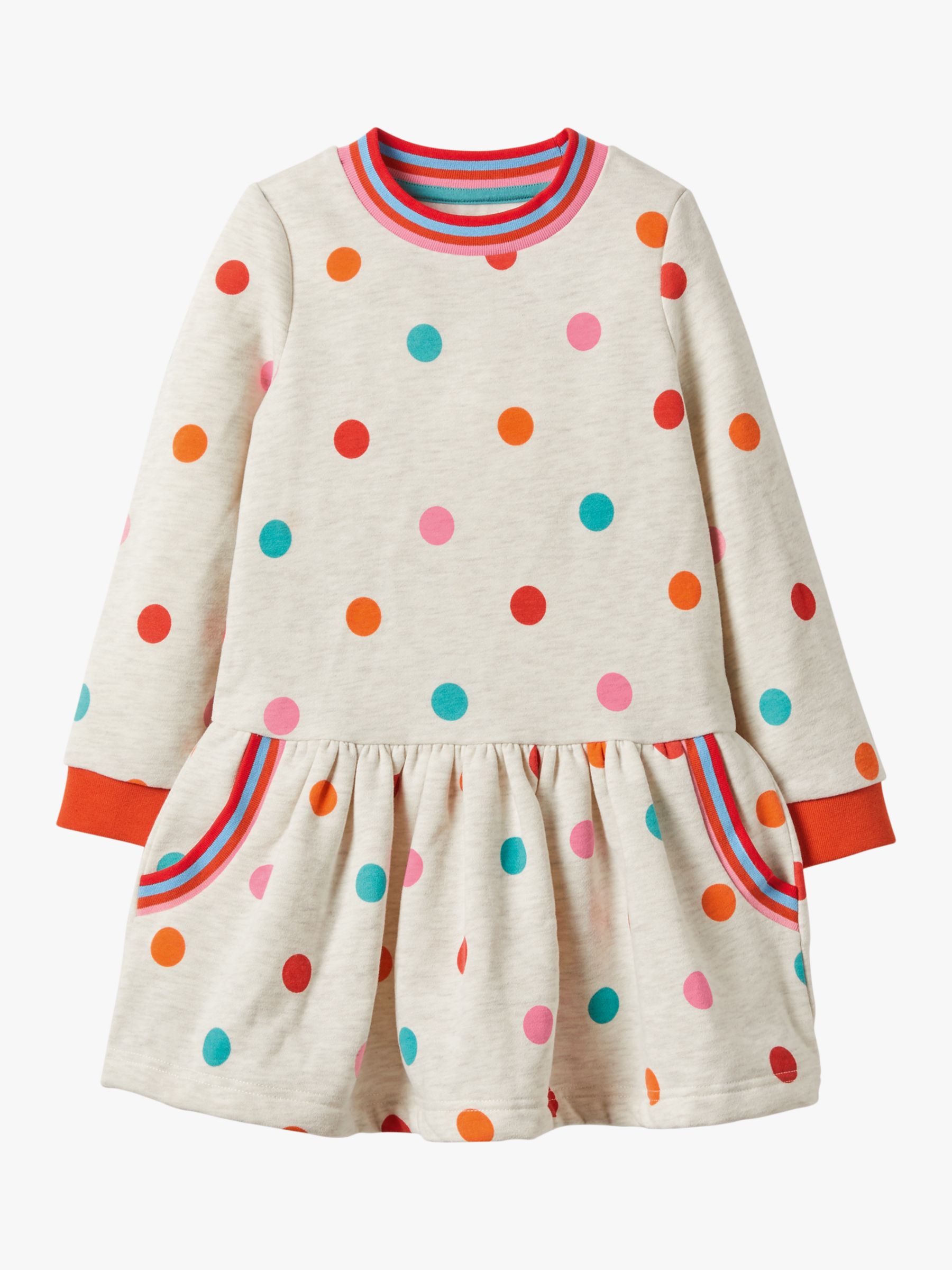 Mini Boden Kids' Polka Dot Jersey Dress ...