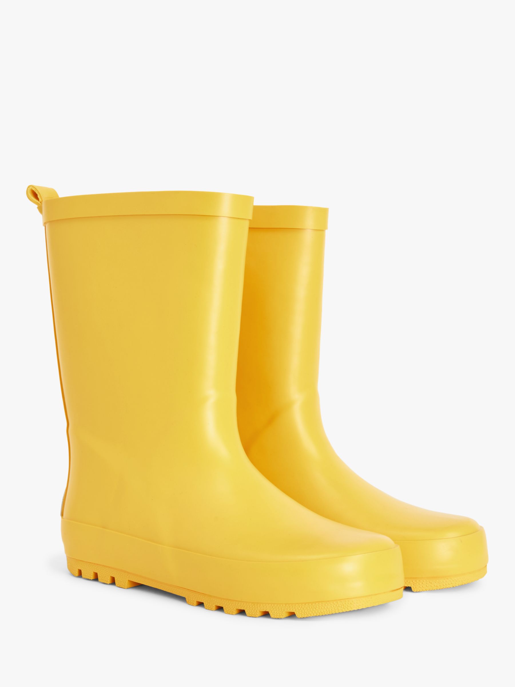 John Lewis ANYDAY Kids' Wellington Boots, Yellow at John Lewis & Partners