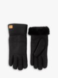 Just Sheepskin Charlotte Sheepskin Gloves, Black