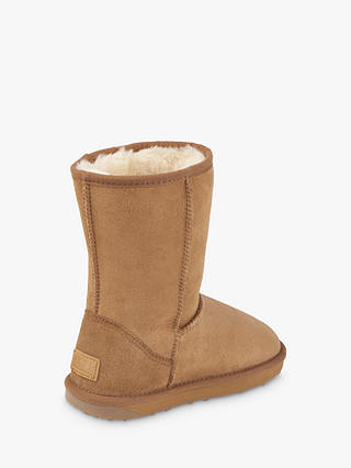 Just Sheepskin Short Classic Ankle Boots, Chestnut