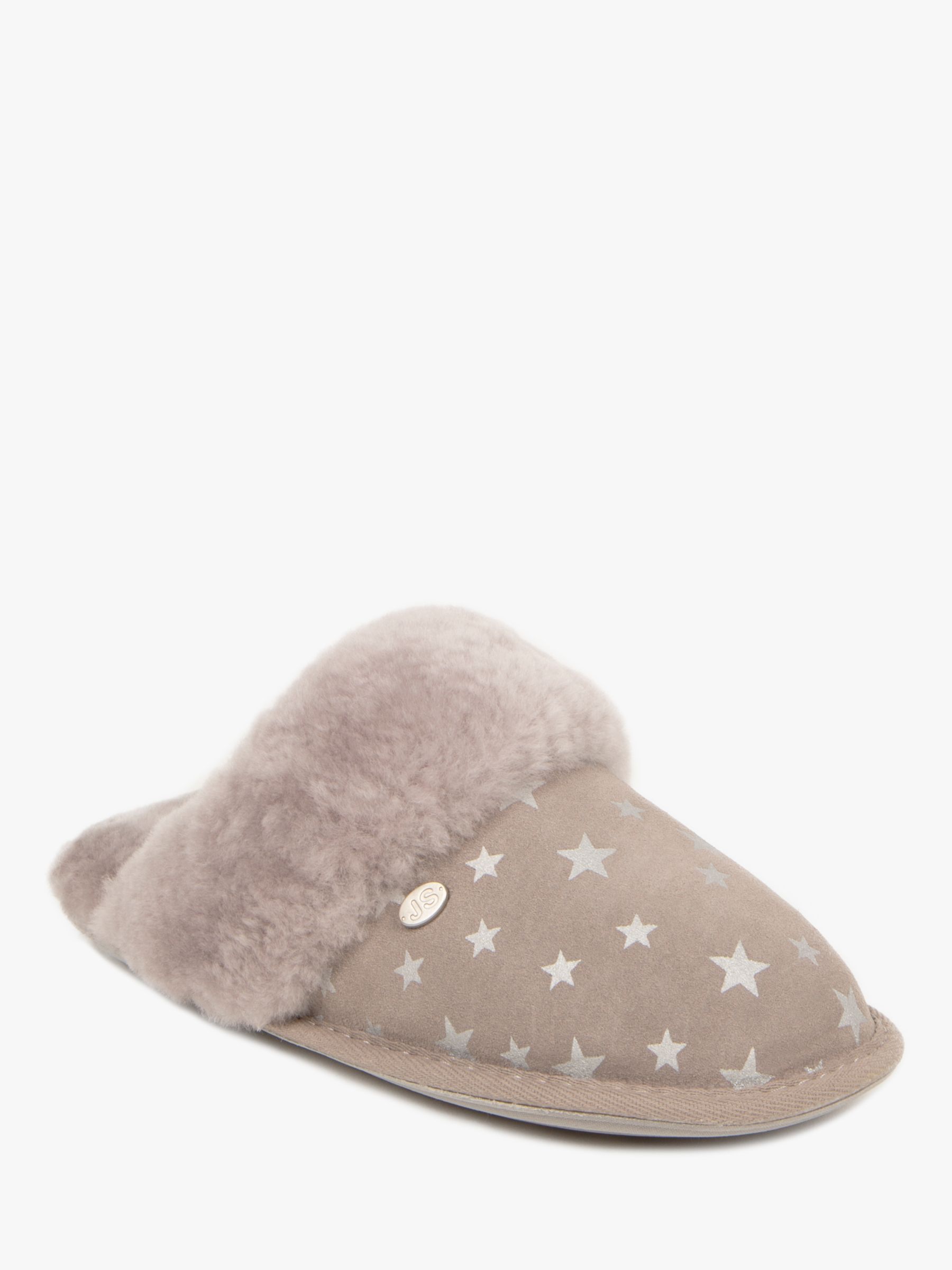 Buy Just Sheepskin Duchess Star Print Suede Mule Slippers Online at johnlewis.com