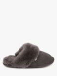 Just Sheepskin Duchess Mule Slippers, Dark Grey