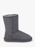 Just Sheepskin Short Classic Ankle Boots, Dark Grey