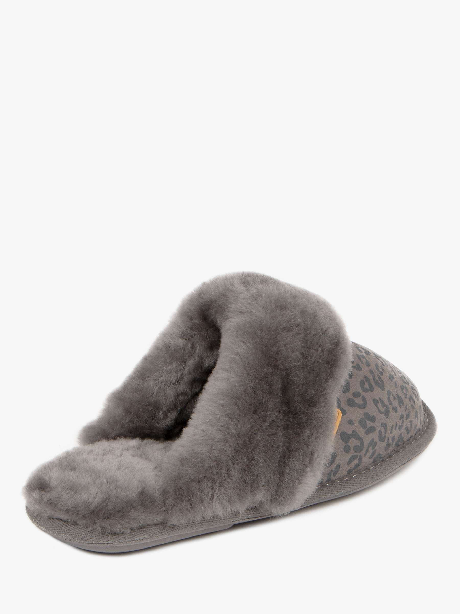 Buy Just Sheepskin Duchess Animal Print Suede Mule Slippers Online at johnlewis.com