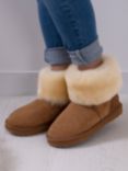 Just Sheepskin Harper Earmuffs, Tan at John Lewis & Partners