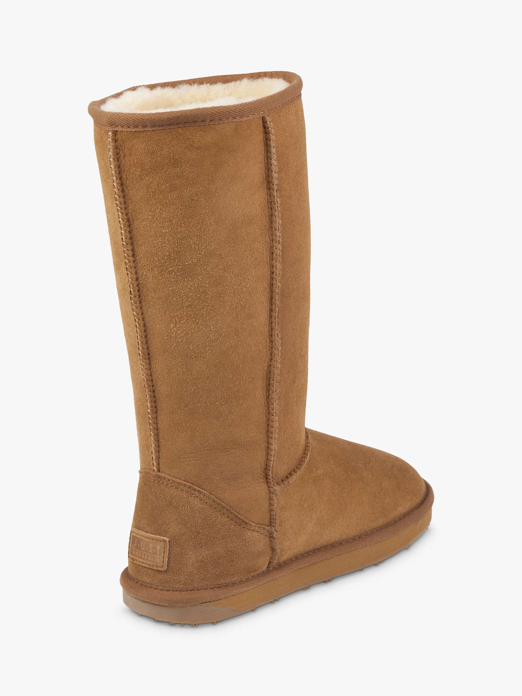 Buy Just Sheepskin Tall Classic Boots, Chestnut Online at johnlewis.com