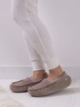 Just Sheepskin Sophie Suede Moccasin Slippers