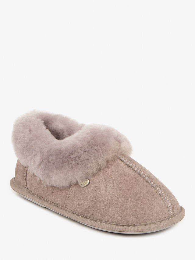Just Sheepskin Classic Suede Slippers, Dove
