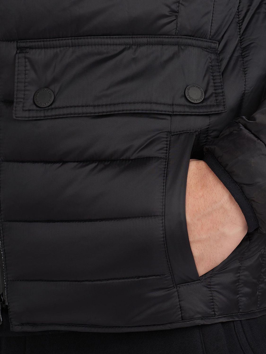 Barbour International Ouston Hooded Quilted Jacket at John Lewis & Partners