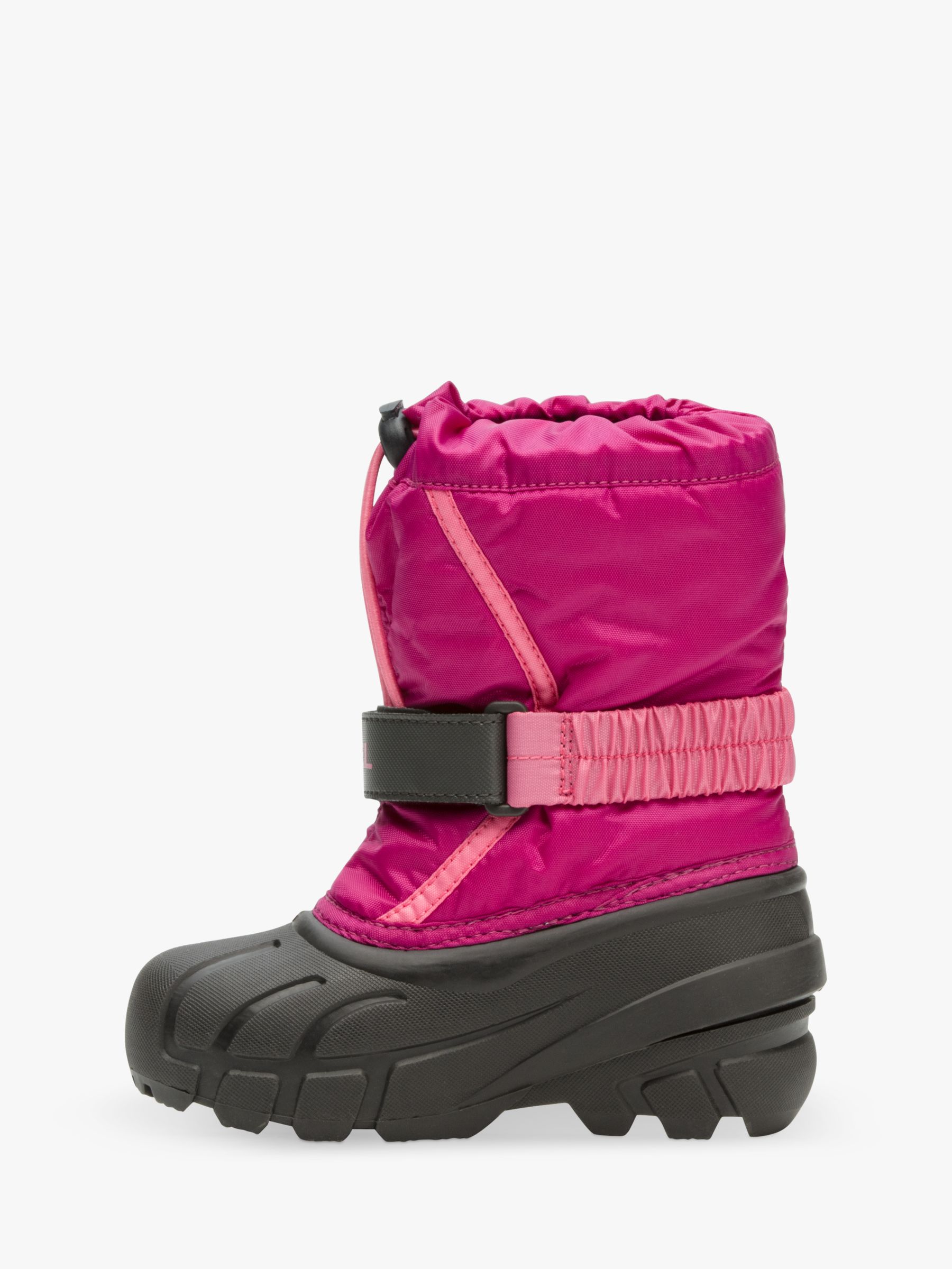 SOREL Kids' Flurry Snow Boots, Deep Blush/Tropic Pink at John Lewis ...