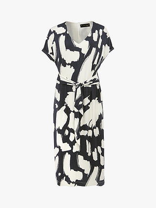 Phase Eight Dotterel Abstract Print Dress, Carbon/Ivory