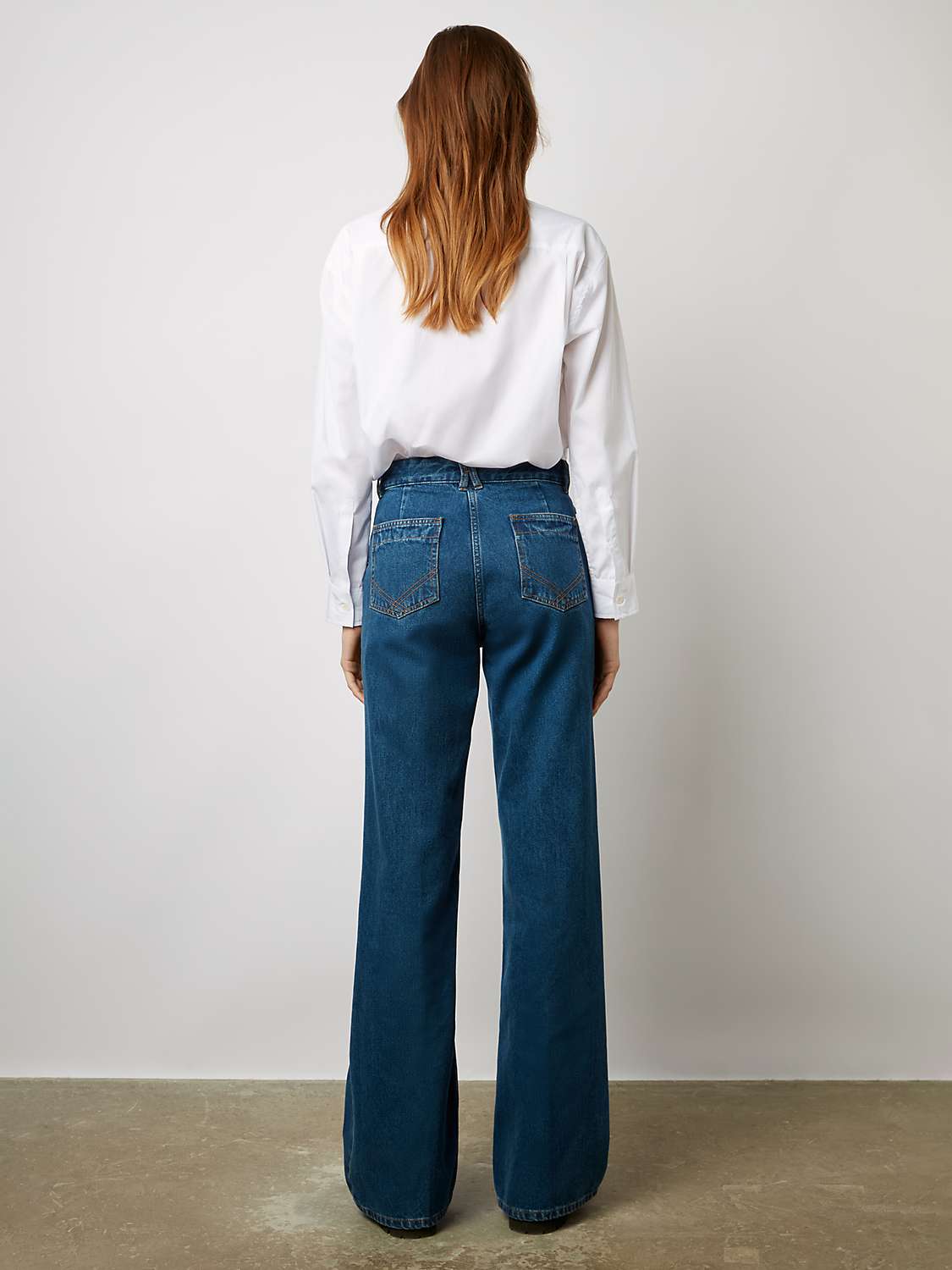 Gerard Darel Anna Flared Jeans, Blue at John Lewis & Partners