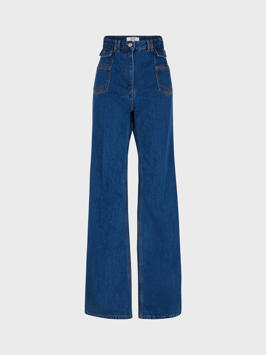 Gerard Darel Anna Flared Jeans, Blue, 8