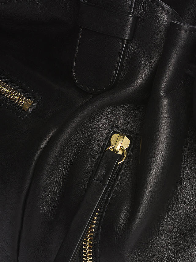 Gerard Darel Rebelle Calfskin Leather Bag, Black