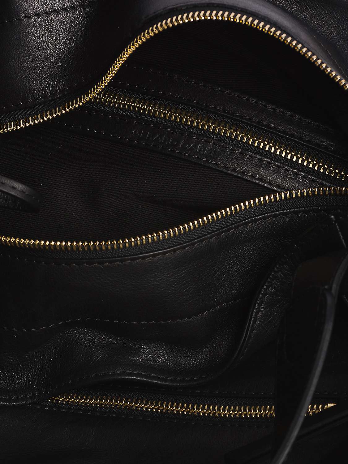 Buy Gerard Darel Rebelle Calfskin Leather Bag, Black Online at johnlewis.com