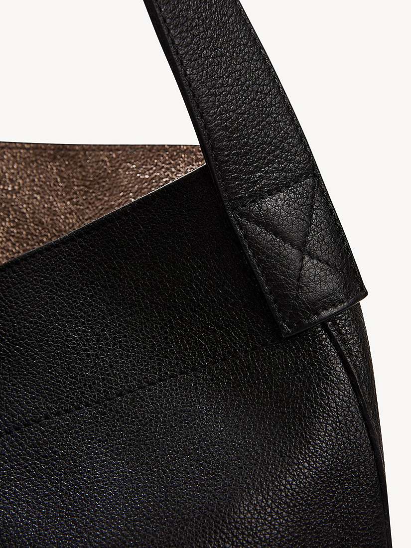 Buy Gerard Darel Lady Leather Tote Handbag, Black Online at johnlewis.com
