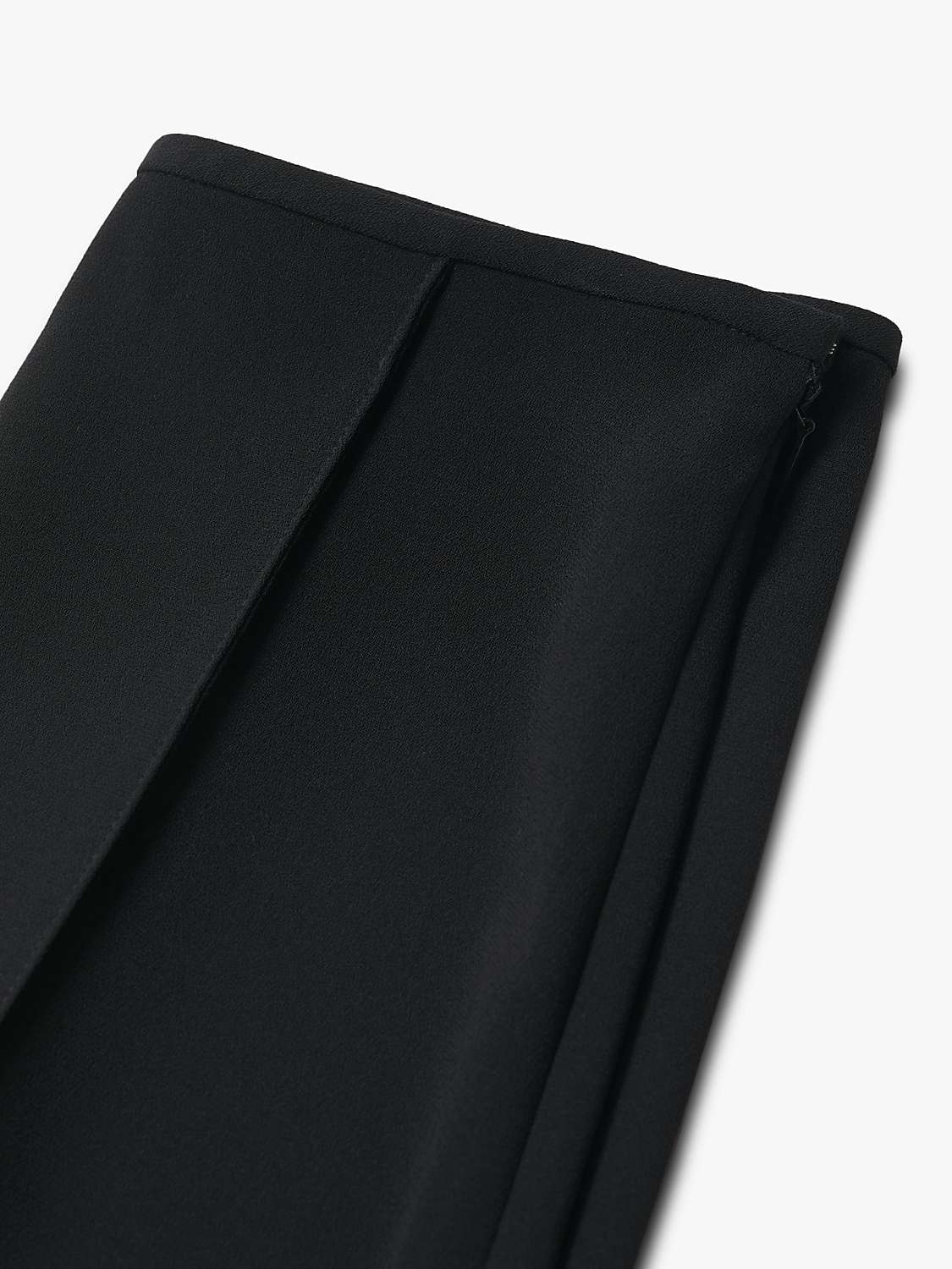 Buy Mango Pleated Culotte Trousers, Black Online at johnlewis.com