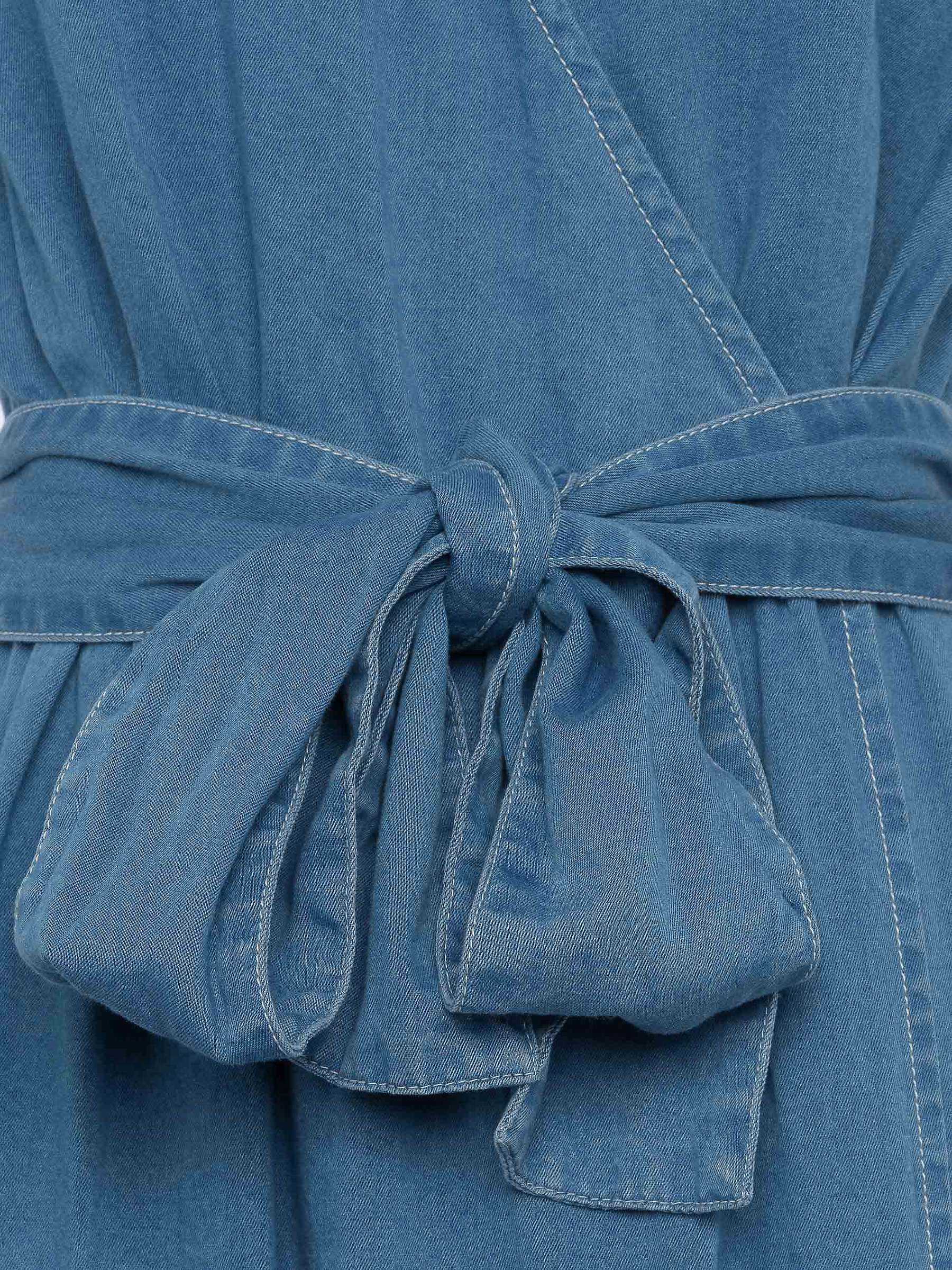 French Connection Rosetta Denim Midi Dress, Soft Wash at John Lewis ...