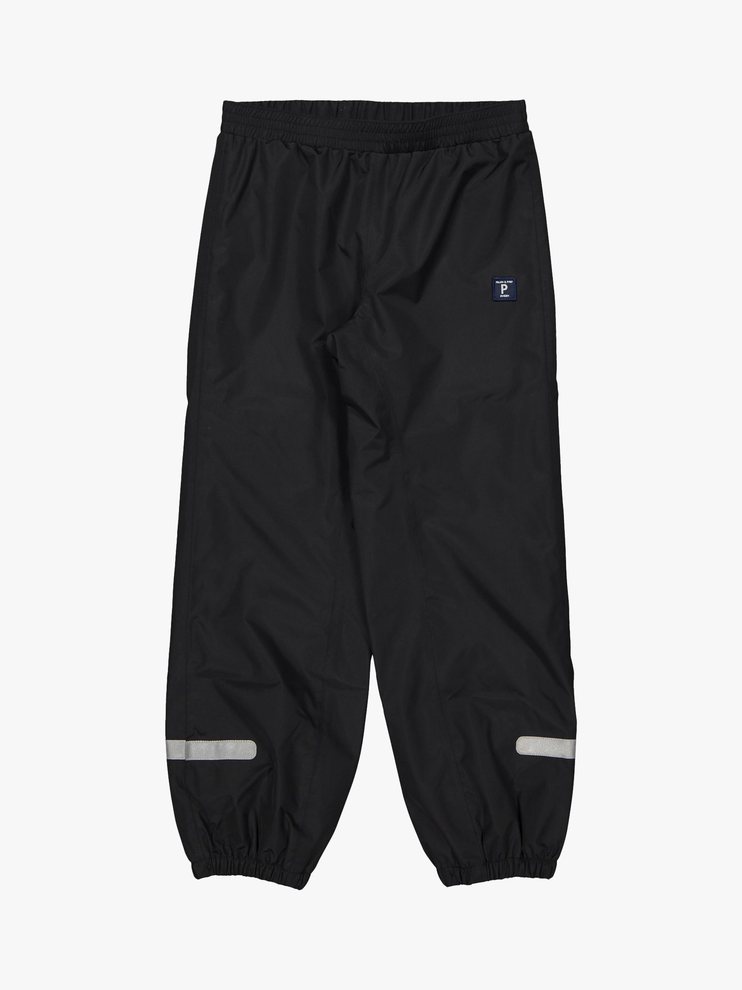 Buy Polarn O. Pyret Kids' Shell Trousers, Black Online at johnlewis.com