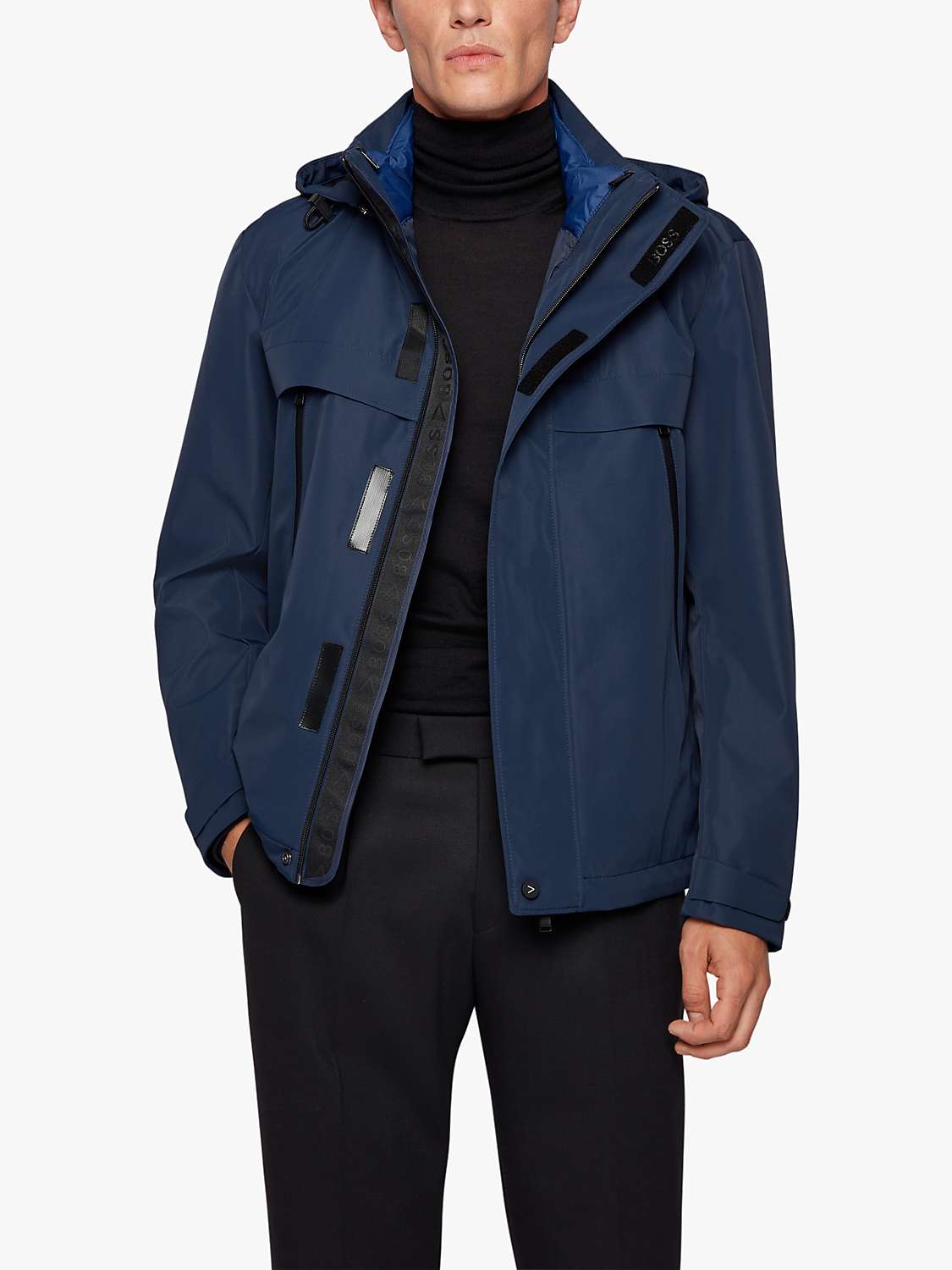 Buy BOSS Carsteno 3-in-1 Softshell Jacket, Dark Blue Online at johnlewis.com