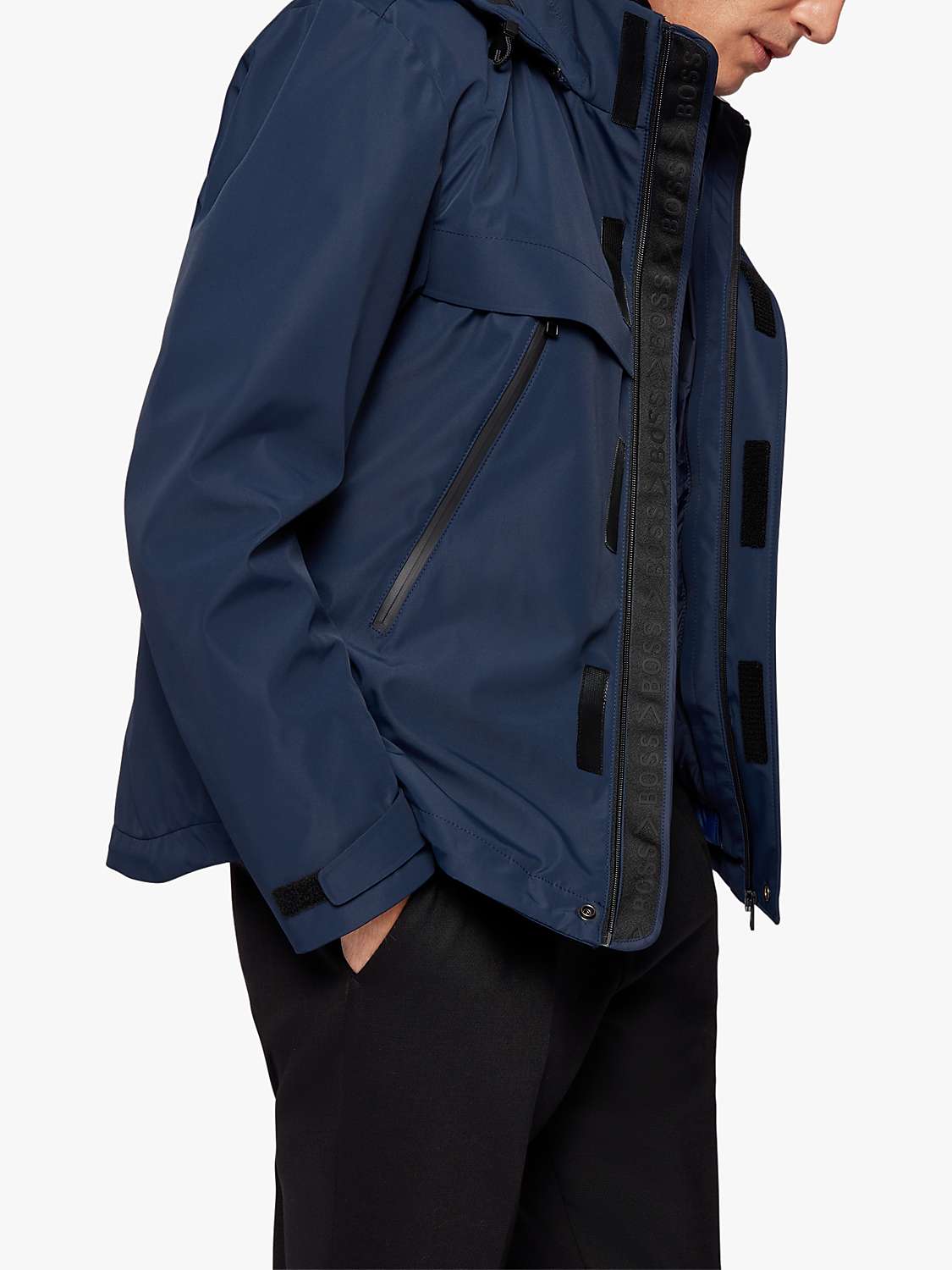 Buy BOSS Carsteno 3-in-1 Softshell Jacket, Dark Blue Online at johnlewis.com