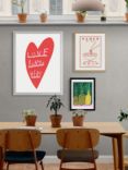 EAST END PRINTS Katy Edelsten 'Love Lives Here' Framed Print