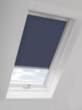 John Lewis & Partners Blackout Skylight Blind with Silver Frame, Navy