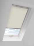John Lewis & Partners Blackout Skylight Blind with Silver Frame, Cream