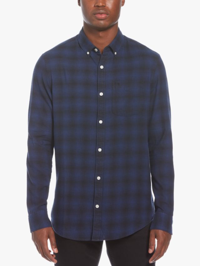 Original Penguin Buffalo Plaid Check Twill Cotton Shirt, 412