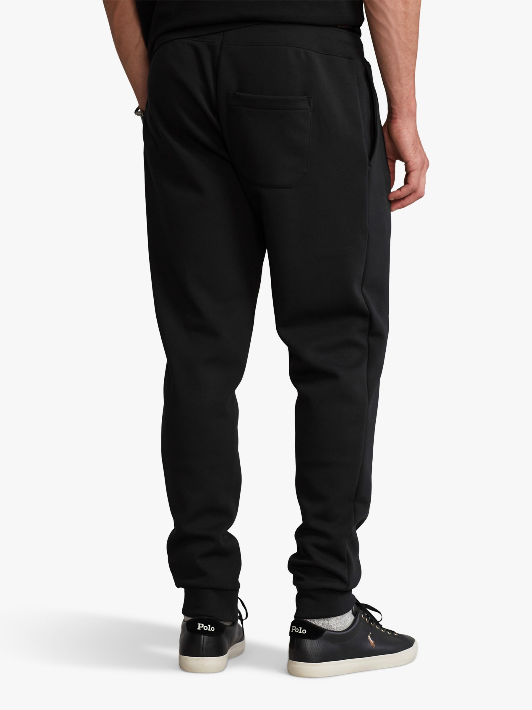 Polo Ralph Lauren Big & Tall Double Knit Joggers, Black at John Lewis ...