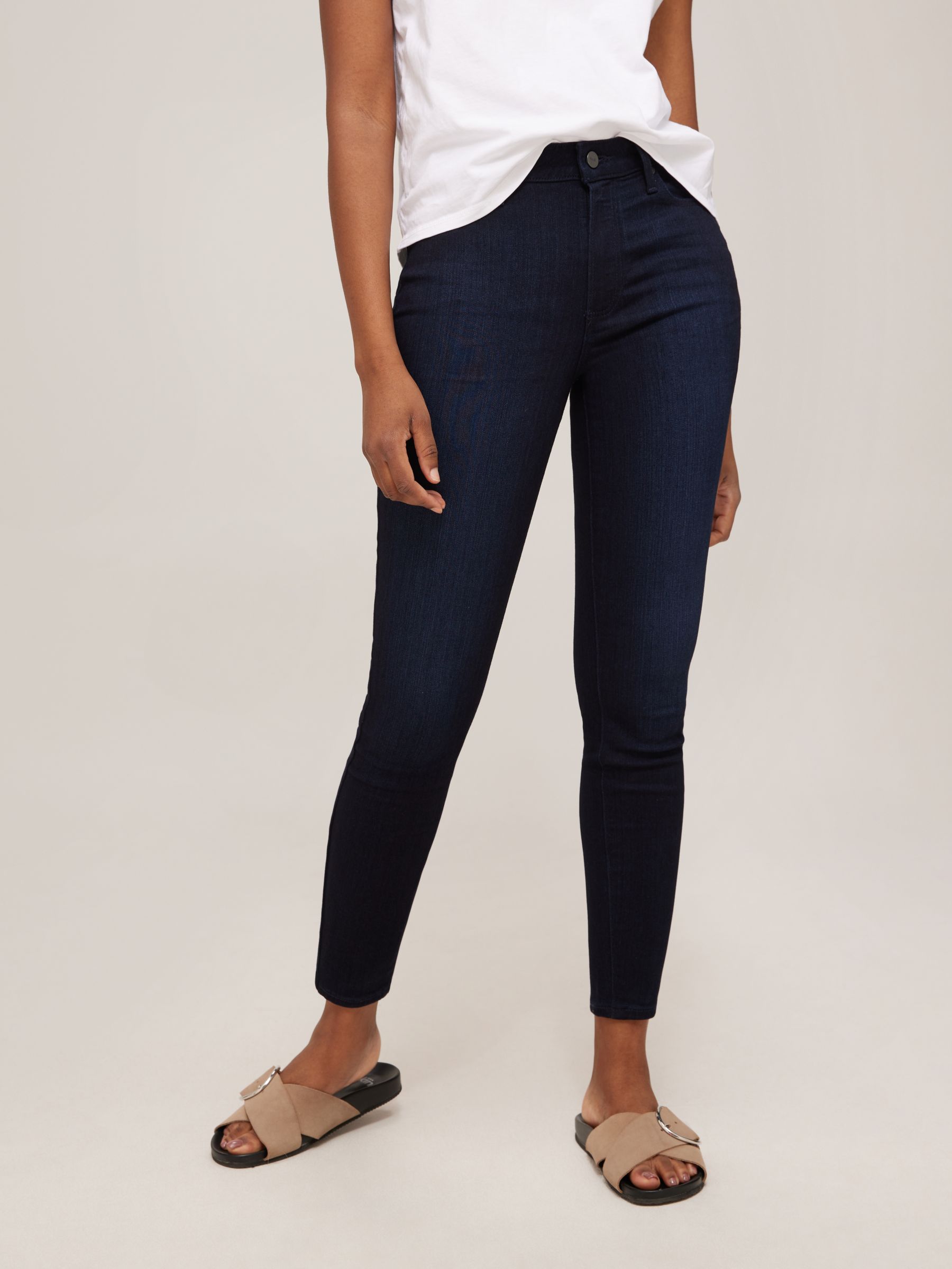 PAIGE Muse High Rise Super Skinny Ankle Jeans, Blue Denim 26 female 93% polyester, 7% elastane
