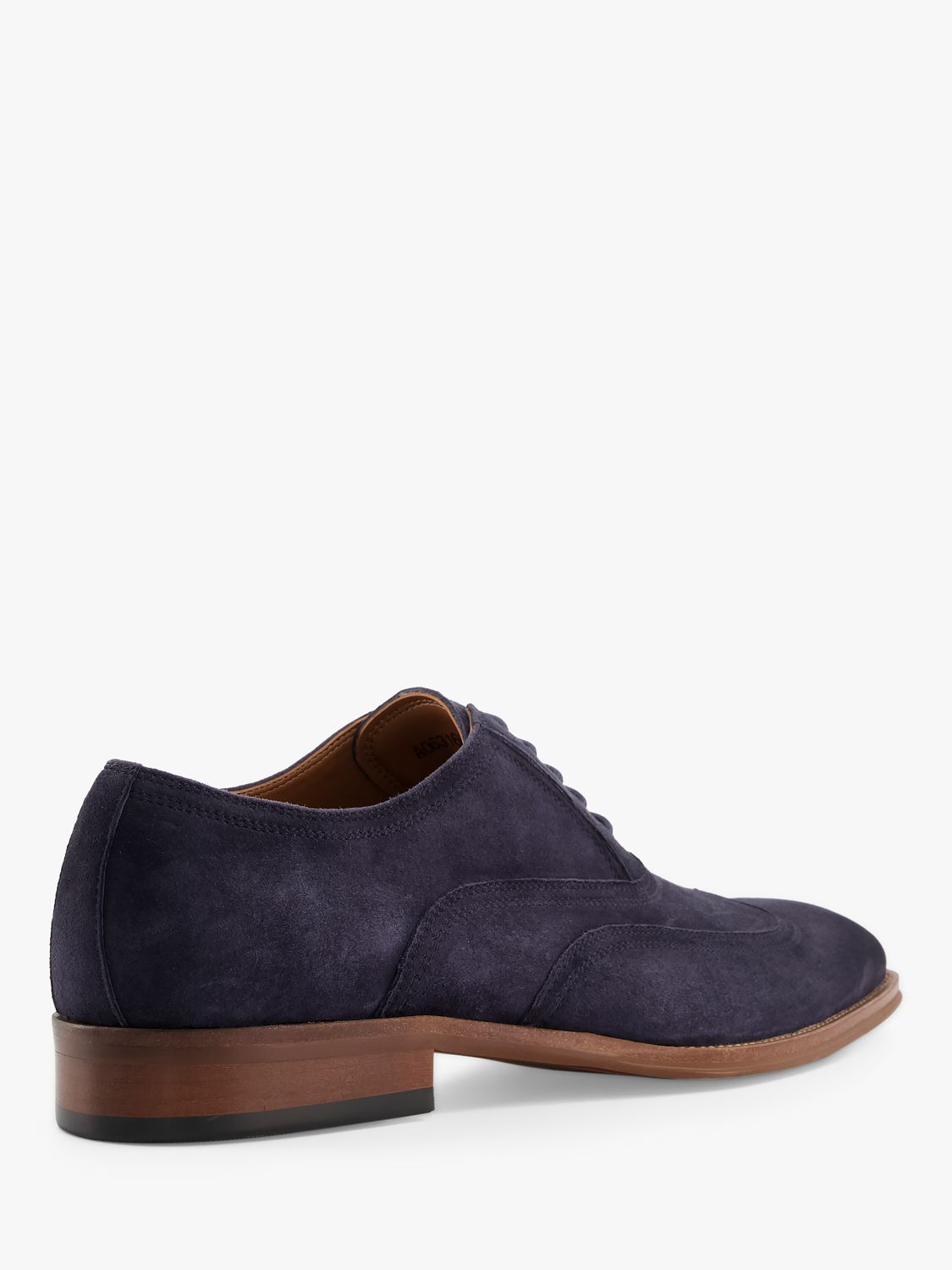 Dune Somersett Suede Lace-Up Oxford Shoes, Navy-suede at John Lewis ...