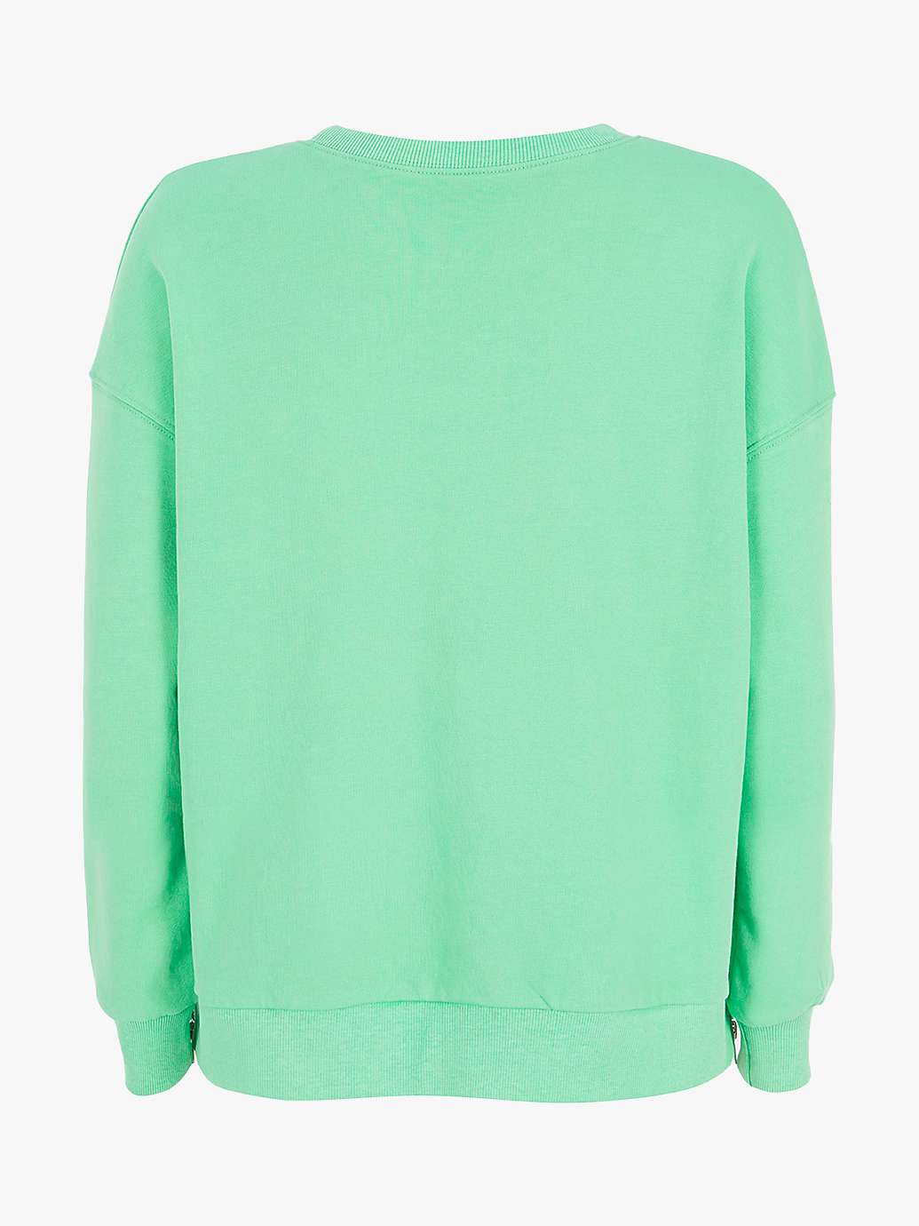 Mint Velvet Relaxed Fit Sweatshirt, Green at John Lewis & Partners