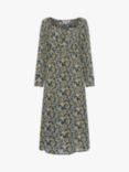 Great Plains Winter Bloom Midi Dress, Blue/Multi