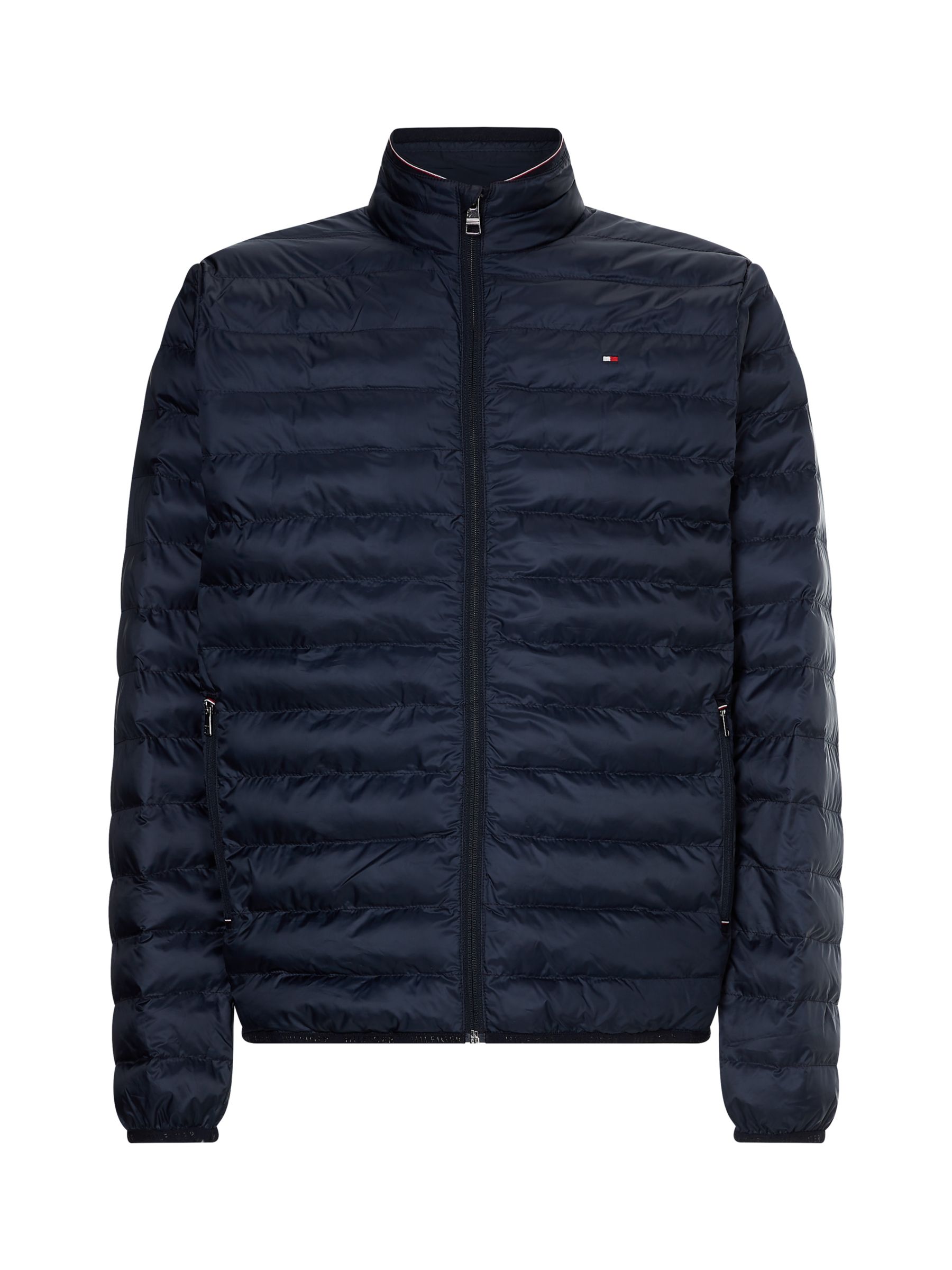 Tommy Hilfiger Packable Down Quilted Jacket, Desert Sky at John Lewis ...