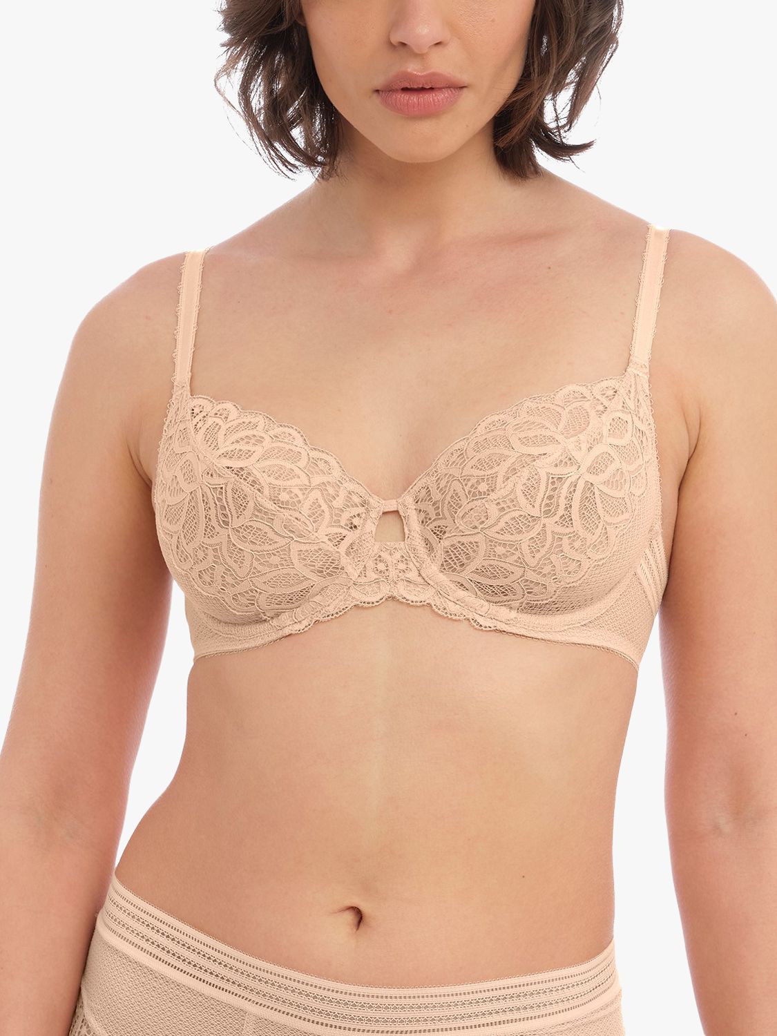Wacoal Back Appeal Underwired Minimiser Bra, Natural Putty at John Lewis &  Partners