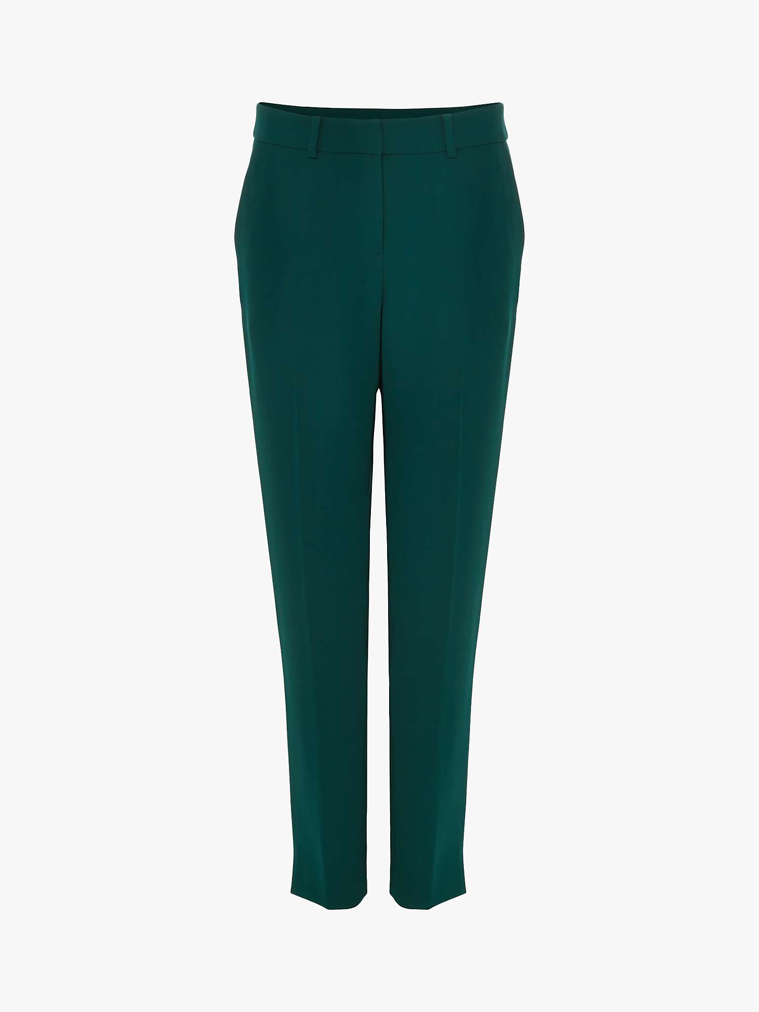Buy Hobbs Petite Adelia Slim Trousers, Leaf Green Online at johnlewis.com