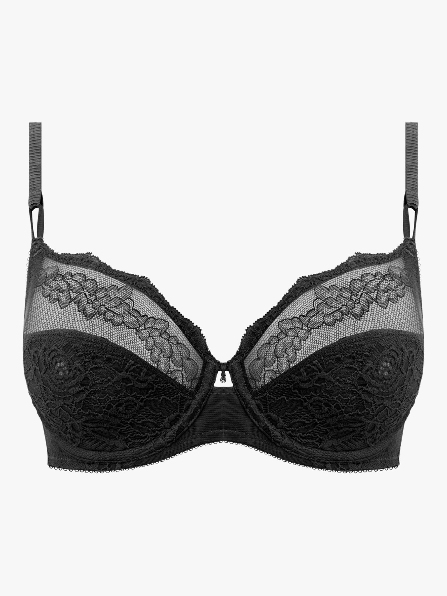 Wacoal Ravissant Underwired Balcony Bra, Black at John Lewis & Partners