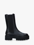 Stuart Weitzman Presley Ultralift Leather Calf Boots, Black