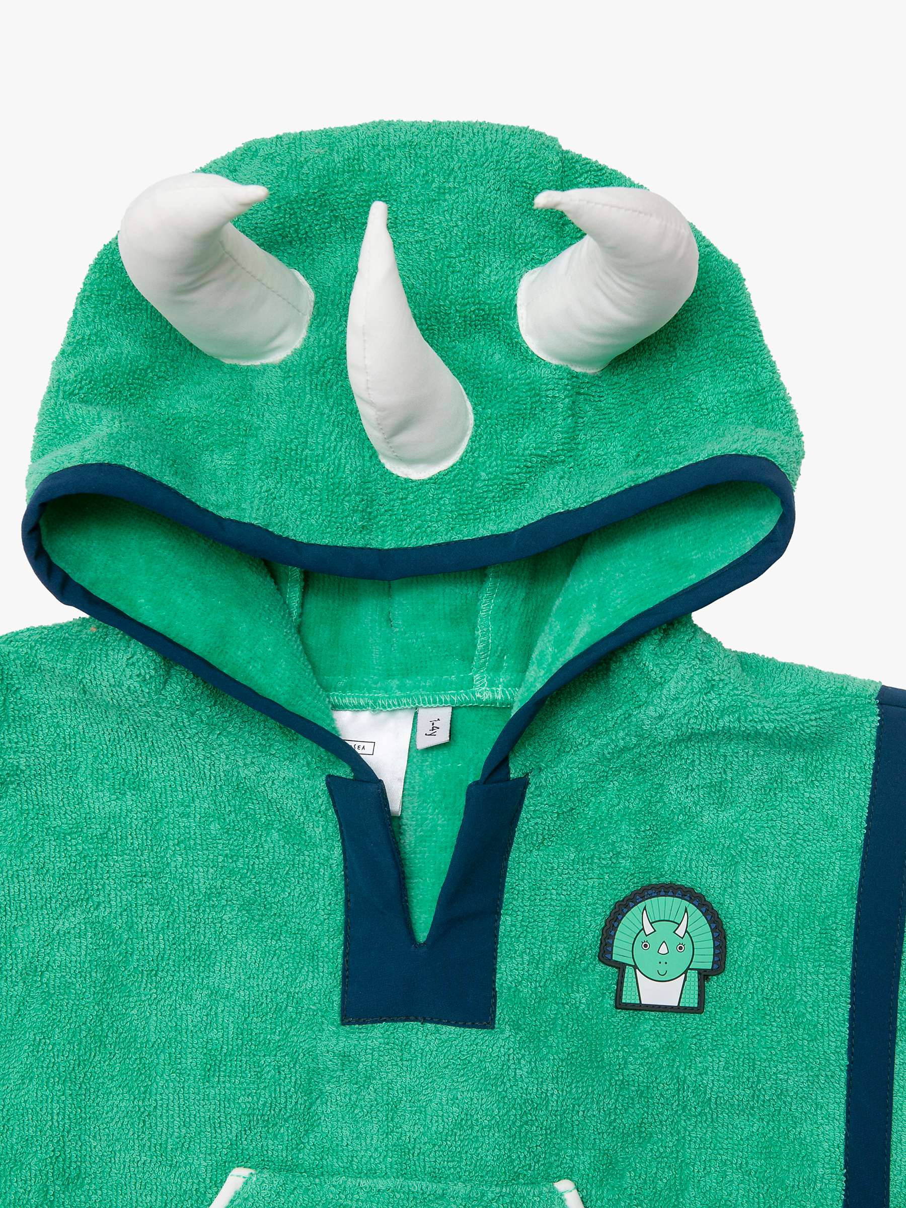 Buy Roarsome Kids' Spike Dinosaur Beach Towelling Poncho, Green Online at johnlewis.com