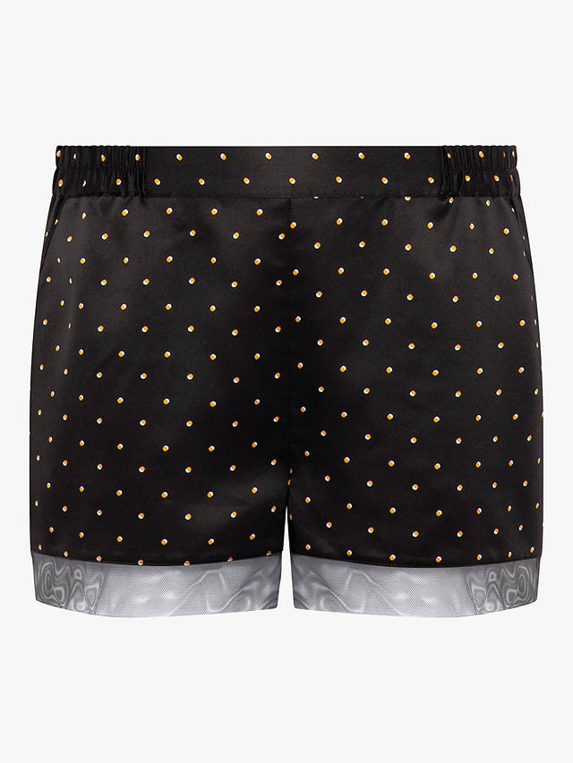 Passionata Marly Polka Dot Pyjama Shorts, Black