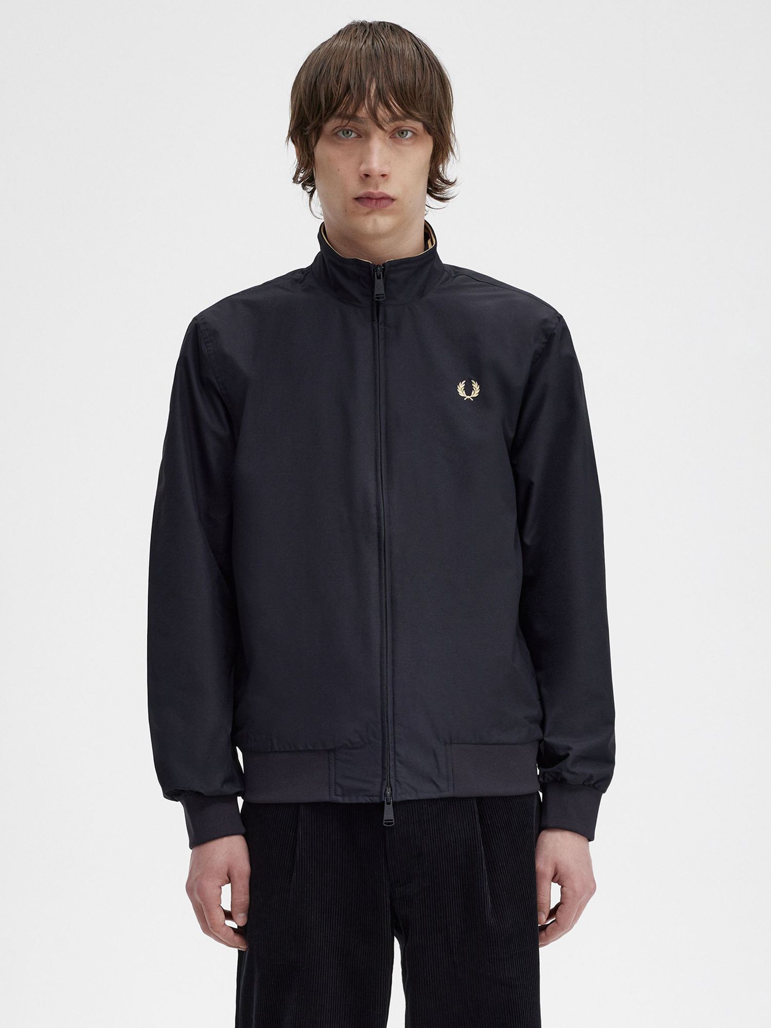 Fred Perry Brentham Jacket, Black, S