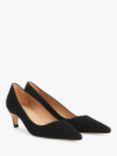 L.K.Bennett Ava Suede Kitten Heel Court Shoes